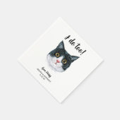 Serviette En Papier Cat Mariage Cocktail Napkins (Coin)