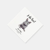 Serviette En Papier Cat Mariage Cocktail Napkins (Coin)