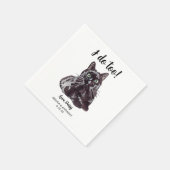 Serviette En Papier Cat Mariage Cocktail Napkins (Coin)