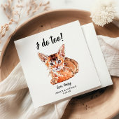 Serviette En Papier Cat Mariage Cocktail Napkins