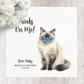 Serviette En Papier Cat Mariage Cocktail Napkins