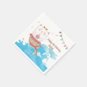 Serviette En Papier Cat mermaid anniversaire serviettes (Coin)