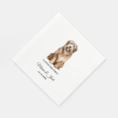 Serviette En Papier Catalan Sheepdog Pet Cocktail Mariage (Coin)