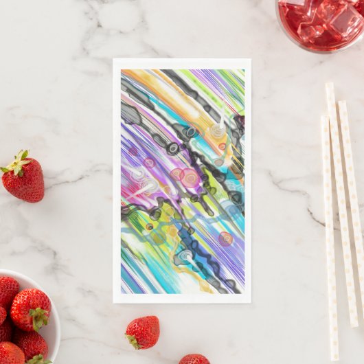 SERVIETTE EN PAPIER CATÉGORIE CINQ ÉCHANTILLONNEMENT ART CONCEPTION AB (En situation)