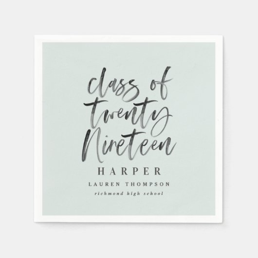 Serviette En Papier Catégorie de parti diplômé 2019 (Devant)