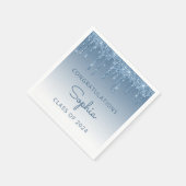 Serviette En Papier Catégorie de Parties scintillant bleue 2024 (Coin)