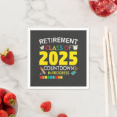 Serviette En Papier Catégorie de retraite du compte à rebours 2025 en (En situation)