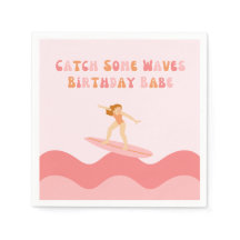 Cath Quelques Vagues Anniversaire Babe Napkins