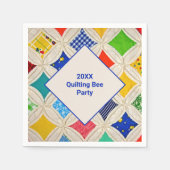 Serviette En Papier Cathedral Window Quilting Bee Party (Devant)