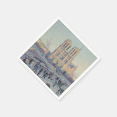 Serviette En Papier Cathédrale Notre-Dame Paris France Peinture classi (Coin)