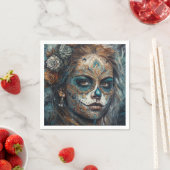 Serviette En Papier Catrina Azul (En situation)