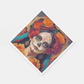 Serviette En Papier Catrina Day Of The Dead 1 (Coin)