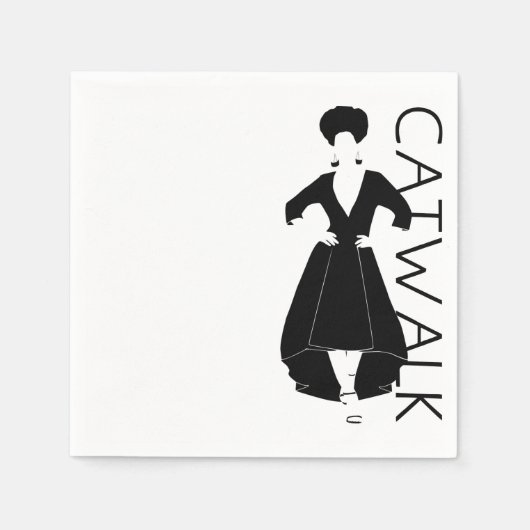 Serviette En Papier Catwalk (Devant)
