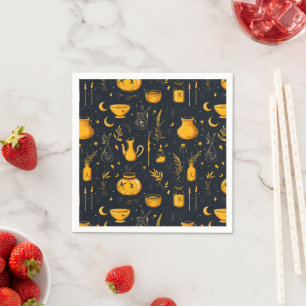 Serviette En Papier Cauldrons Et Potions Halloween