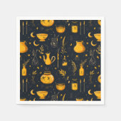 Serviette En Papier Cauldrons Et Potions Halloween (Devant)