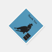 Serviette En Papier Cavalier de barils (Coin)