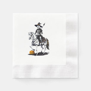 Serviette En Papier Cavalier de cheval squelette - Squelette d'Hallowe