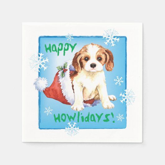 Serviette En Papier Cavalier de Noël (Devant)