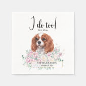 Serviette En Papier Cavalier King Charles Chien Mariage Cocktail Napki (Devant)