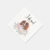Serviette En Papier Cavalier King Charles Chien Mariage Cocktail Napki (Coin)