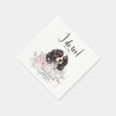Serviette En Papier Cavalier King Charles Chien Mariage Cocktail Napki (Coin)