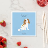 Serviette En Papier Cavalier King Charles Mariage Cocktail Napkins (En situation)