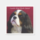 Serviette En Papier Cavalier King Charles Spaniel Cocktail Napkins (Devant)