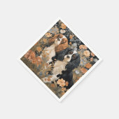 Serviette En Papier Cavalier King Charles Spaniels Tapisserie ancienne (Coin)