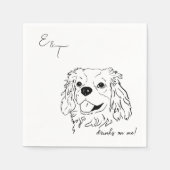 Serviette En Papier cavalier roi Charles Cocktail mariage serviettes (Devant)