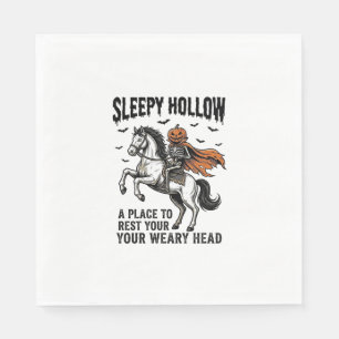 Serviette En Papier Cavalier sans tête de Sleepy Hollow Halloween vint