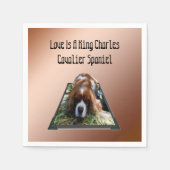Serviette En Papier Cavalier Spaniel Popout Art, Papier Napkins (Devant)