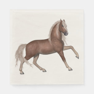 Serviette En Papier Cavalière Occidental Pays Cowboy Équestre Cowgirl