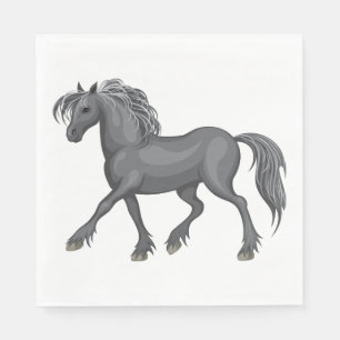 Serviette En Papier Cavalière Occidental Pays Cowboy Équestre Cowgirl