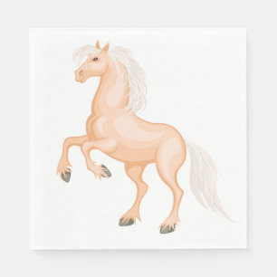 Serviette En Papier Cavalière Pays Occidental Cowboy Équestre Cowgirl