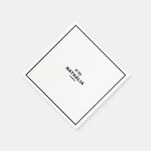 Serviette En Papier CC (Chic et classique) (Coin)