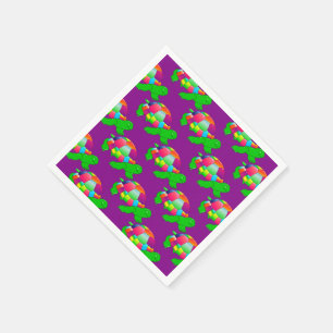 Serviette En Papier Ccc Lil Tortue Tortue Purple Papier Paquets