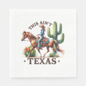 Serviette En Papier Ce Cheval Cowgirl n'est pas Texas (Devant)