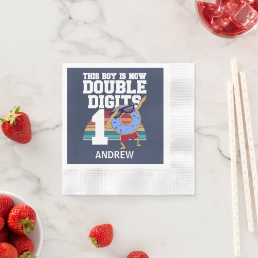 Serviette En Papier Ce garçon est maintenant Double chiffres Funny 10e (En situation)