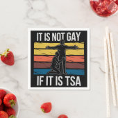 Serviette En Papier Ce N'Est Pas Gay S'Il S'Agit De TSA Security LGBTQ (En situation)