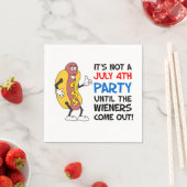 Serviette En Papier Ce n'est pas une fête du 4 juillet jusqu'à ce que (En situation)