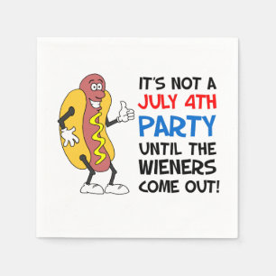 Serviette En Papier Ce n'est pas une partie du 4 juillet jusqu'au