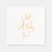 Serviette En Papier Ce que Baby Bee Genre Révélera Bienvenue (Devant)