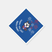 Serviette En Papier Celebrate Freedom - Chien en caricature - 4 juille (Coin)