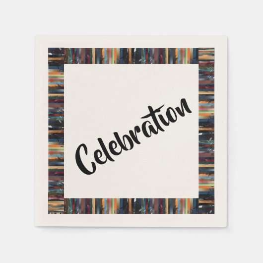 Serviette En Papier Célébration (Devant)