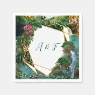 Serviette En Papier Célébration au lac Magical Imaginaire