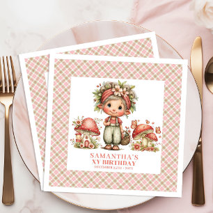Serviette En Papier Célébration d'anniversaire Fantaisie de Jardin de