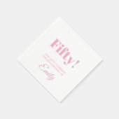 Serviette En Papier Célébration d'anniversaire personnalisable serviet (Coin)