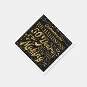 Serviette En Papier Célébration de 50 ans en gestation (50e anniversai (Coin)