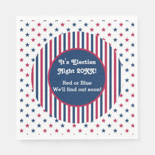 Serviette En Papier Célébration de la fête du soir des élections 2024 