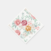 Serviette En Papier Célébration de la Fleur de Bébé (Coin)